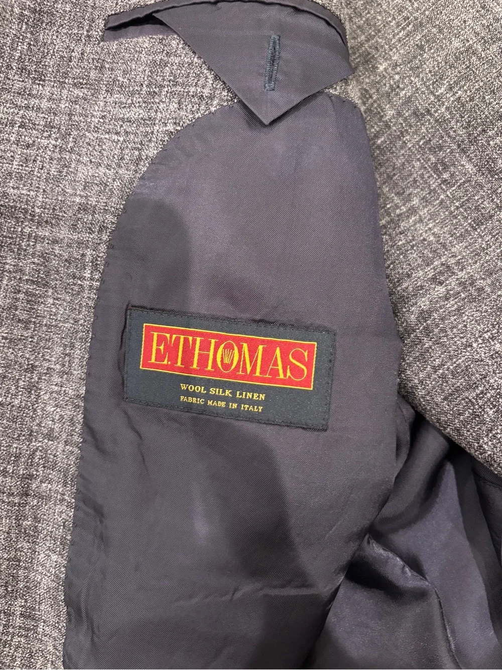 Suitsupply Gray Textured Two-Button Blazer